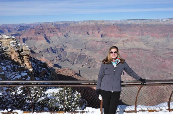 Visitando a borda sul do Grand Canyon, no Arizona, nos Estados Unidos